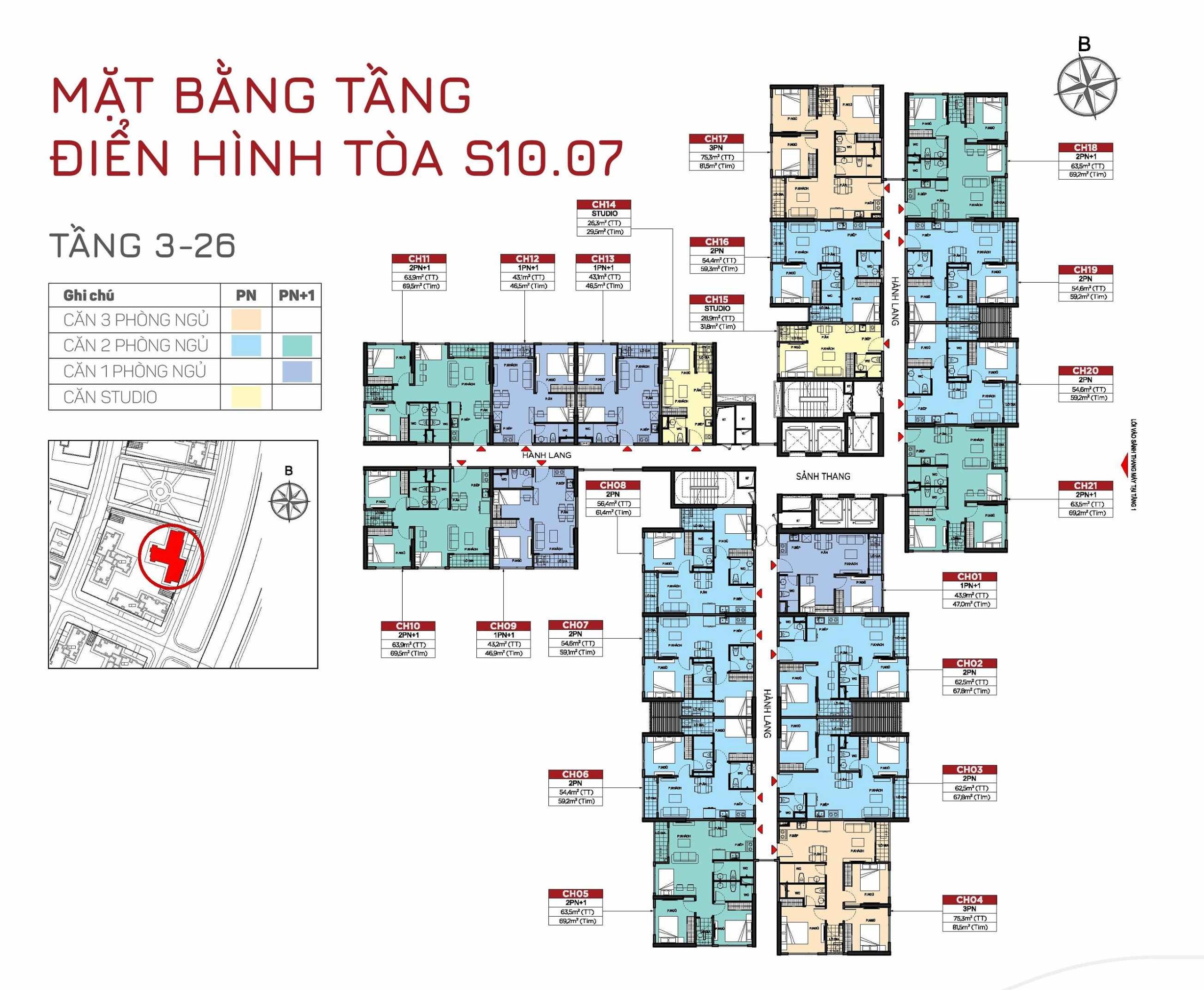 Quy hoạch tòa S10.07 Vinhomes Grand Park 1 Mặt bằng tòa S10.07 Vinhomes Grand Park thuộc phân khu The Origami