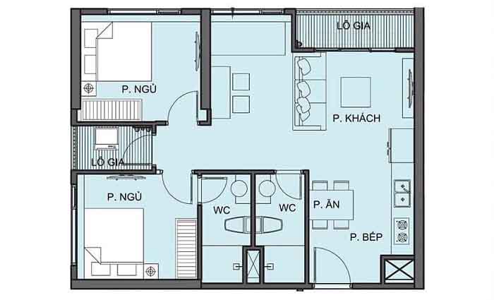 Quy hoạch tòa S10.07 Vinhomes Grand Park 6 Căn hộ 2PN+ tòa S10.03 Vinhomes Grand Park