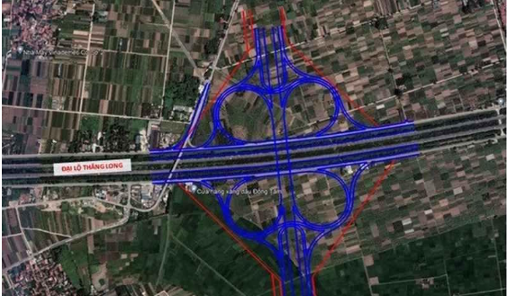Vai trò của dự án Vành Đai 4 Hà Nội - Đại lộ Thăng Long 1 Mô phỏng Vành đai 4 qua vệ tinh