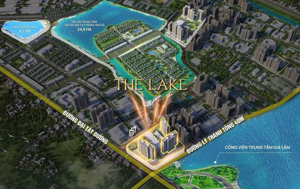 The Lake Vinhomes Ocean park 1 sở hữ vị trí trái tim đại đô thị biển Ocean Park