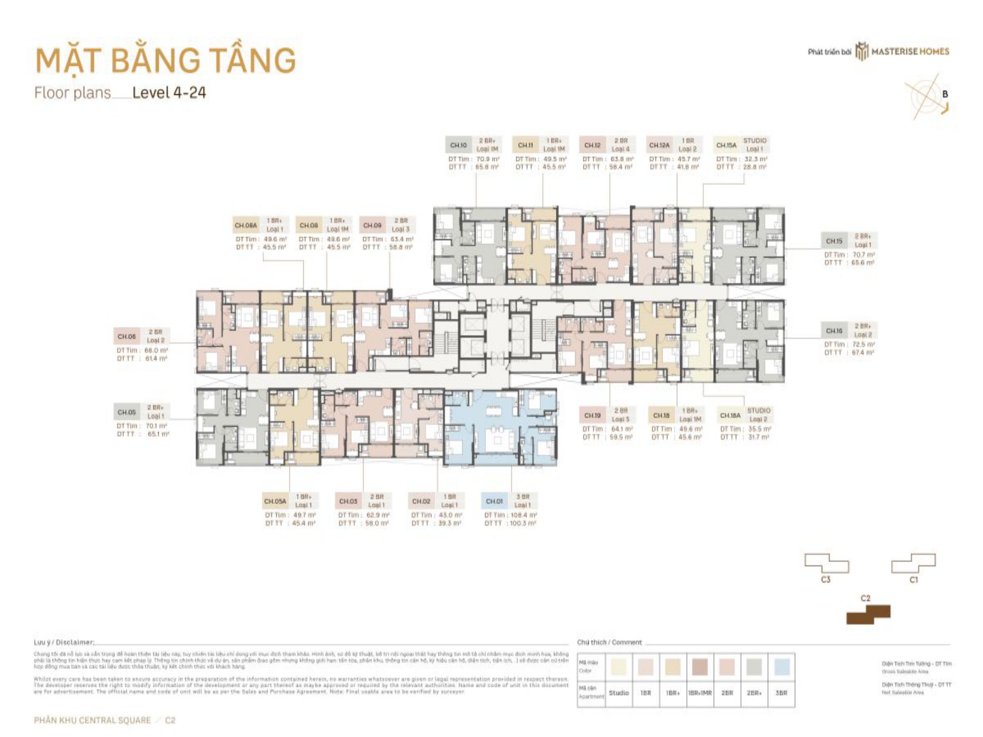 Mặt bằng phân khu Central Square