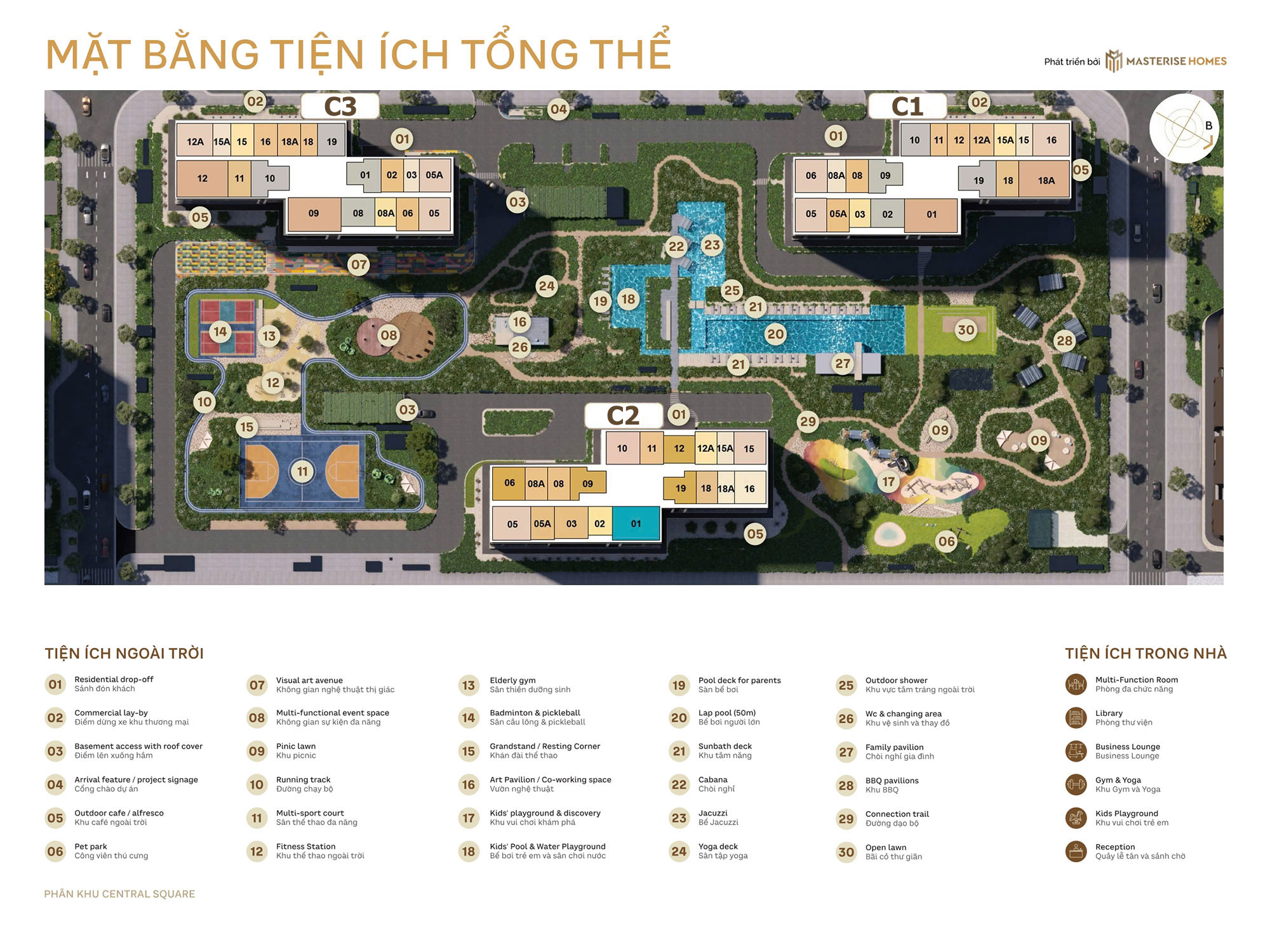 Central Square kết nối đa phong cách 